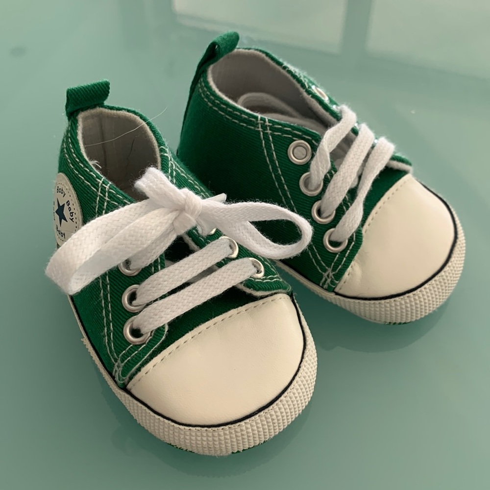 Baby baby green sneakers size 1